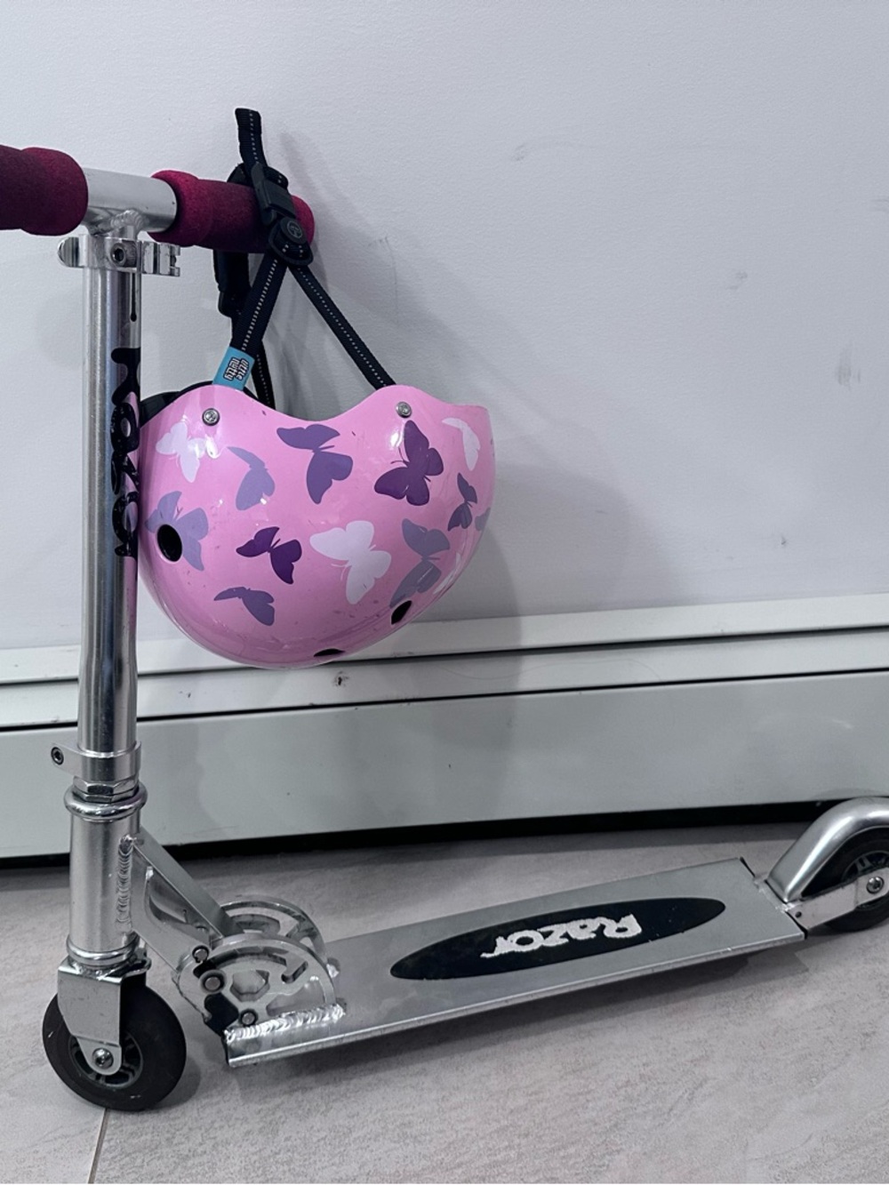 Razor A Kick Scooter For Kids - Pink, Lightweight, Aluminum Frame With Helmet